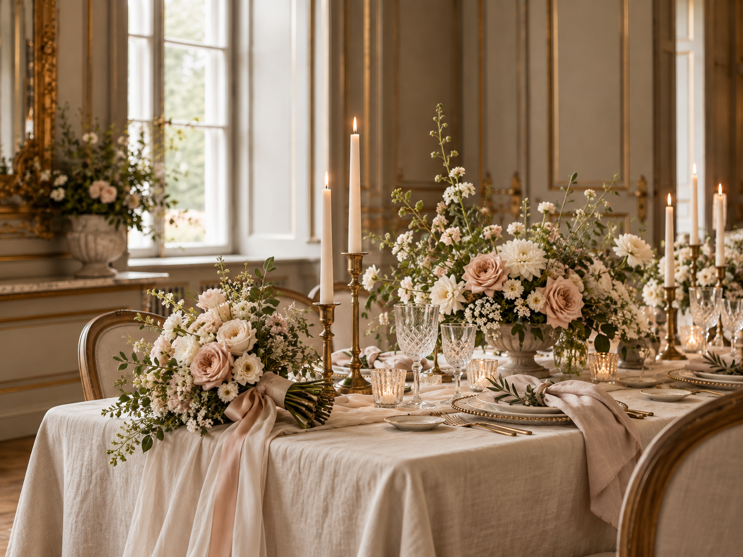 Romantiske blomster til bryllup